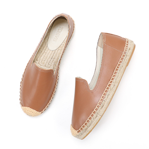 Mocassins plats en cuir de vachette pour femmes chaussures sans lacet talon haut confortable blanc clair couleur Pure automne hiver motif léopard - Product Image 5