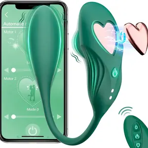 APP Vibradores con 10 modos de vibración Clit Mini Egg Panty Vibrator Consolador magnético portátil para mujeres