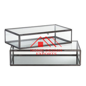 Glass Decorative <b>Jewelry</b> <b>Storage</b> Box Organizer for Women Jewellry Organizer - Product Image 2