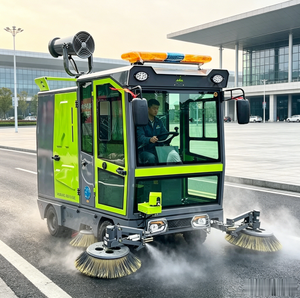 Machine de balayage de rue à sec et humide, à quatre roues, pour le nettoyage des parkings extérieurs - Product Image 6