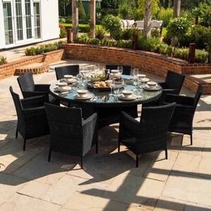 Conjunto de Mesa y Sillas para Exteriores, Balcón, Patio, Jardín, Terraza, Silla de Ratán, Muebles de Ratán para Ocio, Hotel, Salón de Té - Product Image 2