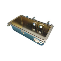Boîtier en aluminium plaqué or 3D usiné CNC sur mesure par électroérosion à fil, boîtier de précision pour instruments avec entretoises intégrées