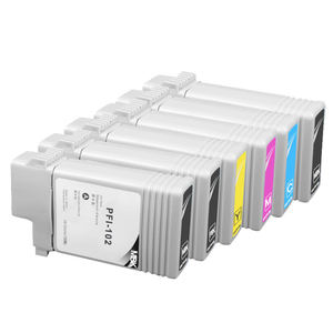 Goosam 130ML PFI102 PFI-102 PFI 102 Cartouche D'encre Compatible Avec Puce pour <span class=keywords><strong>Canon</strong></span> <span class=keywords><strong>IPF</strong></span> 500 510 600 610 700 <span class=keywords><strong>710</strong></span> 605 Imprimante - Product Image 3