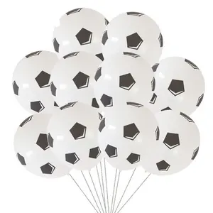 Ballons en latex motif football de 12 pouces nouveau design ballons d'eau vente chaude ballons de fête en vrac