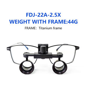 Kacamata Pembesar Bedah <span class=keywords><strong>Galilean</strong></span> untuk Kedokteran THT, Resep 22 2.5x 3.0X 3.5x, Bahan Logam Hitam Titanium - Product Image 3