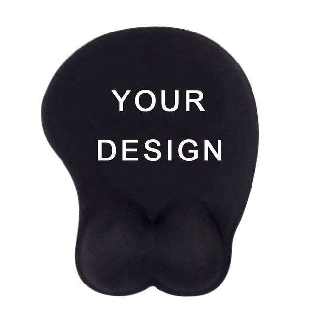 Cartoon Anime Beauty 3D Breast Sexy Silicone Wrist Rest Red Naughty Girl Large Gaming Personality Custom Design Mouse Pad