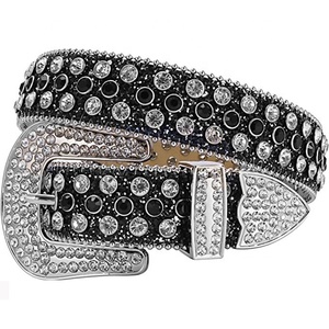 Nouvelle tendance Bling Bling strass <span class=keywords><strong>ceinture</strong></span> hommes femmes Western Cowboy cristal clouté cuir diamant <span class=keywords><strong>ceinture</strong></span> pour jean Cinto De Strass - Product Image 1