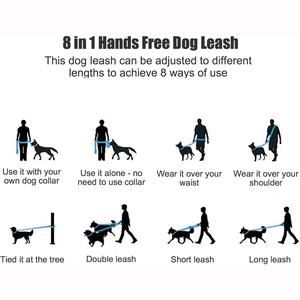 Correa Redonda Manos Libres para Perro de Cuerda de Tela Fuerte para Entrenamiento de Alpinismo en Múltiples Colores para Proveedores de Mascotas - Product Image 5