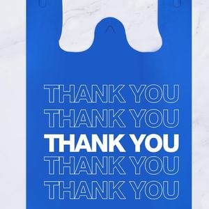 ถุงพลาสติกใส่เสื้อยืดพร้อมที่จับเพื่อการช้อปปิ้งซูเปอร์มาร์เก็ตที่สะดวกและยั่งยืน - Product Image 5