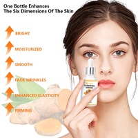 Sérum Visage Éclaircissant Anti-Âge au Curcuma et aux Algues Végétaliennes, Formule Liquide à la Vitamine B5, Marque Privée OEM/ODM, Blanchissant