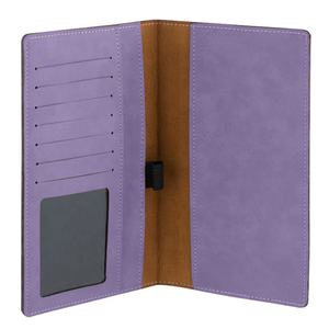 Soporte de libro de <span class=keywords><strong>cheques</strong></span> de polipiel con láser en blanco personalizado, <span class=keywords><strong>regalo</strong></span> de viaje portátil, fundas de chequera de piel sintética delgadas con portalápices - Product Image 3