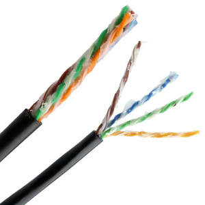 Cpr bersertifikat Eca Cat5e luar ruangan Gel diisi 4 pasang padat <span class=keywords><strong>0.50mm</strong></span> Cu Jelly diisi jaringan kabel 305m kucing bawah tanah 5 kabel - Product Image 4