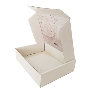 Boîte d'expédition ondulée kraft recyclée personnalisée Boîte de commande par correspondance d'usine de vêtements cosmétiques gaufrage feuille personnalisable UV - Product Image 2