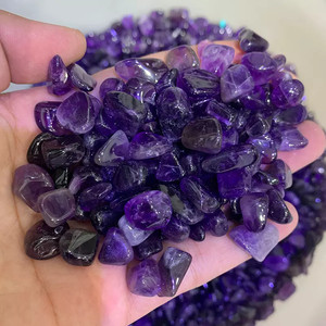 Groothandel Natuurlijke Kwarts Kristal Stenen Chips Tuimelde Steen Amethist Grind Voor <span class=keywords><strong>Aquarium</strong></span> <span class=keywords><strong>Aquarium</strong></span> Bloempot Tuin Decoratie - Product Image 5