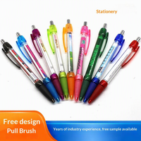 Stylo à bille promotionnel personnalisé avec logo, encre bleue 0,7 mm, en plastique, pour cadeaux promotionnels