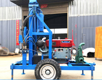 Foreuse rotative hydraulique portable pour puits d'eau, profondeur 150 m, avec démarrage électrique