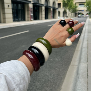 <span class=keywords><strong>JoJo</strong></span> OEM/ODM da donna Shineflash gioiello europeo americano Cross-border Street francese retrò con apertura liscia bracciale modello - Product Image 1