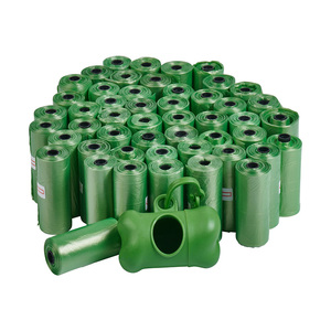 Bolsa de plástico de alta resistencia para excrementos de perro, hdpe, color amarillo y negro, para residuos de mascotas, Con dispensador - Product Image 2