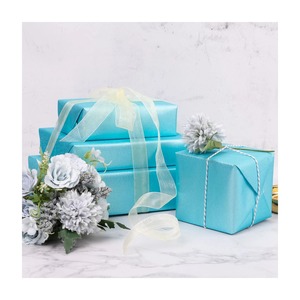 Rouleau de papier de soie turquoise écologique et recyclable, double face enduite, pour emballage cadeau et projets créatifs (vente en gros) - Product Image 2