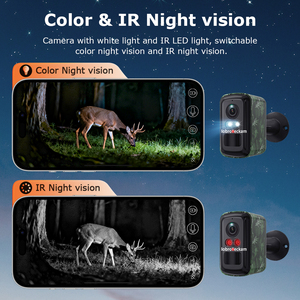 Caméra <span class=keywords><strong>de</strong></span> sécurité miniature 2K 4MP 4G avec carte SIM, camouflage, extérieure, sans fil, alimentée par énergie solaire, caméra IP CCTV, détection <span class=keywords><strong>de</strong></span> mouvement PIR - Product Image 3