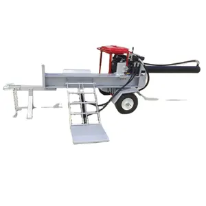 65 ton gasoline log splitter hydraulic wood splitter petrol wood cutting machine 37hp with E-start EPA approved for US/CA/AU etc