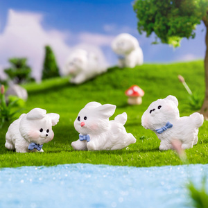 Figurines de chiens miniatures en résine époxy, écologiques, aérographe, pour jouets d'enfants, décorations de gâteaux, paysages de mousse DIY, voitures - Product Image 3