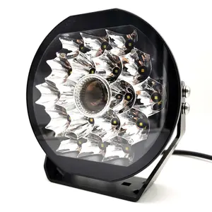 4x4 Offroad 12v 24v Screwless 7inch Led Round Spot Light With Atmosphere Background Light
