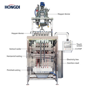 เครื่องบรรจุของเหลวอัตโนมัติแบบ 6 หัวจ่าย ควบคุมด้วย PLC ประสิทธิภาพสูง สำหรับน้ำยาบ้วนปากและน้ำเชอร์รี่ บรรจุในถุงพลาสติก - Product Image 3