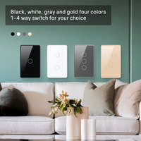 Tuya TYSH Smart Life Home House 220v Smart Switch Zigbee Wifi Télécommande sans fil Led Light Tuya Wall Switch