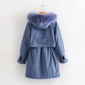 Giacca Invernale Imbottita in Cotone Nuova Calda da <span class=keywords><strong>Donna</strong></span> Lunghezza Media con Grande Collo in Pelliccia Cappotto Imbottito per Donne - Product Image 2