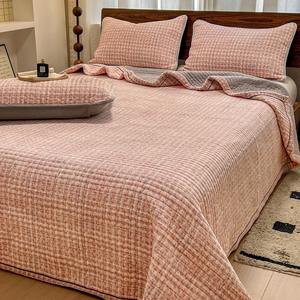 Housse de lit en coton lavé épais pour l'hiver, pièce unique, nouvelle collection 2025, <span class=keywords><strong>drap</strong></span> de lit en coton épais, couverture double - Product Image 3