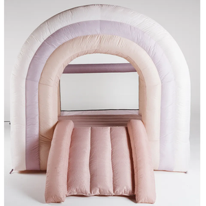 מסחרי מתנפח סדרן קופצני טירה להקפיץ משולבת בית עם שקופיות לילדים מפלגה לבן קפיצות טירה - Product Image 4