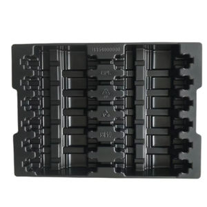 ถาดพลาสติกป้องกันไฟฟ้าสถิตย์แบบสุญญากาศ PCB ถาดพลาสติกสีดำแบบกำหนดเอง - Product Image 1