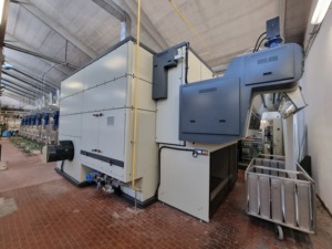 Séchoir sans tension automatique AMV de fabrication italienne 2600 à 5 chambres Machine de finition de textiles résistants à la corrosion à 2 passages - Product Image 4