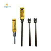 Industrial 8" Straight Type Marine V-shape Glass Thermometer