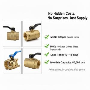 วาล์วบอลทองเหลือง YOD ทดแทนสำหรับ Kitz B 3 และใช้ร่วมกับ Spirax Sarco ขนาด 3/4 นิ้ว ถึง 1 นิ้ว สำหรับงานประปาไอน้ำร้อน - Product Image 2