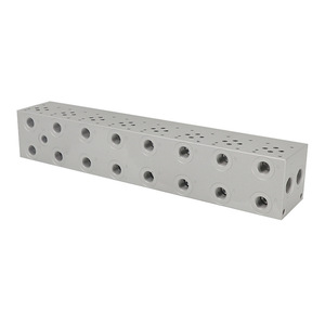 Bloque de Válvulas de Circuito Hidráulico NG6/NG10 Personalizado, Apilable, de 6 Orificios, Serie Paralela, Válvula Solenoide Integrada, Piezas Hidráulicas Mecanizadas - Product Image 5