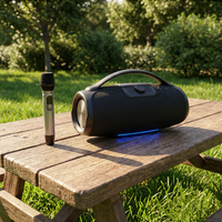 Enceinte de karaoké portable avec microphone sans fil, système Bluetooth extérieur 100W haute puissance, son super puissant, radio FM