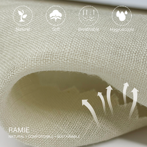 Tessuto 100% Ramia 75GSM 54/55" in Cotone Organico Solido, Rotolo all'Ingrosso per Fabbriche, Materiale di Tendenza per Camicie, Vestiti e Abbigliamento - Product Image 2