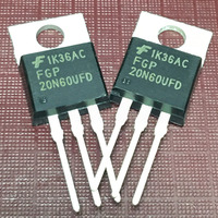 Transistor de Potencia IGBT Original FGP20N60UFD, 600V 20A TO-220-3 165W, Componentes Electrónicos FGP20N60UFDTU, Circuito Integrado IC