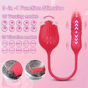 Vibrador <span class=keywords><strong>Rosa</strong></span> 2 en 1 en Oferta, Estimulador Vibrador <span class=keywords><strong>Rosa</strong></span> para Mujeres, Juguetes Sexuales Vibradores <span class=keywords><strong>Rosa</strong></span> para Mujer - Product Image 2