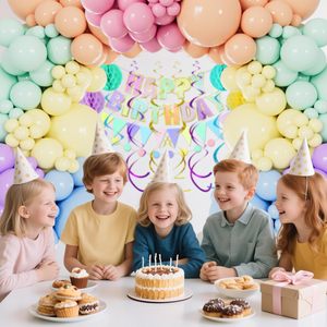 Kit d'arche de ballons <span class=keywords><strong>arc</strong></span>-<span class=keywords><strong>en</strong></span>-<span class=keywords><strong>ciel</strong></span> <span class=keywords><strong>pastel</strong></span> Macaron 18/12/5 pouces, arche de ballons pour fête d'<span class=keywords><strong>anniversaire</strong></span> licorne, fournitures pour baby shower - Product Image 6