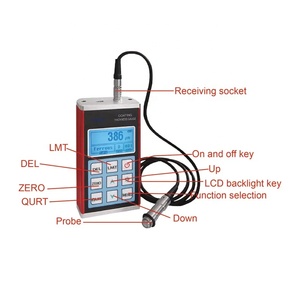 Medidor de espesor de capa de recubrimiento galvanizado precio retroiluminación digital <span class=keywords><strong>LCD</strong></span> película medidor de espesor de oro - Product Image 6