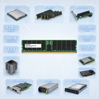 Memori Server AC529151 128GB DDR5-4800 ECC PC5-38400 288-pin 1.1V Registered CL40 Alokasi Biaya Batch Node