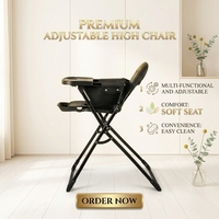 Chaise haute bébé pliable et réglable à un bouton, avec logo personnalisé, service OEM/ODM, prix d'usine, vente en gros, pour repas de nourrissons