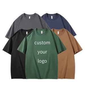 T-shirt Homme Personnalisé avec Logo, 230g, Coupe Oversize, Épaules Tombantes, 100% Coton, Impression et Modèle Vierge Uni - Product Image 3