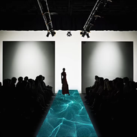 Taille personnalisée Disco couleur P2.6 Écran de piste de danse LED étanche Événement de mariage Mur vidéo LED visuel interactif en temps réel