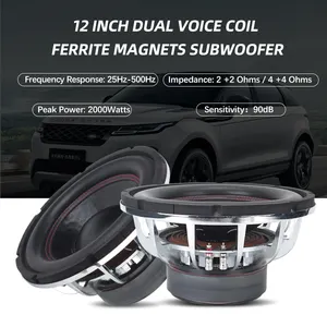 Factory Shipment 1000w Sub Professional Competition Aluminum 10 12 15 18 Inch Passive Woofer Ferrite Magnet Subwoofer Speaker