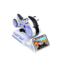 Nouvelle machine de jeu d'arcade de moto VR avec structure métallique pour les parcs éducatifs et de divertissement, utilisation en intérieur/extérieur
