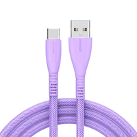 Kabel USB Type-C untuk Pengisi Daya iPhone 3A Pengisian Cepat Kabel Data USB-C untuk Samsung Huawei Xiaomi Android